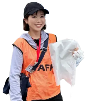 地域活動をする須藤やや